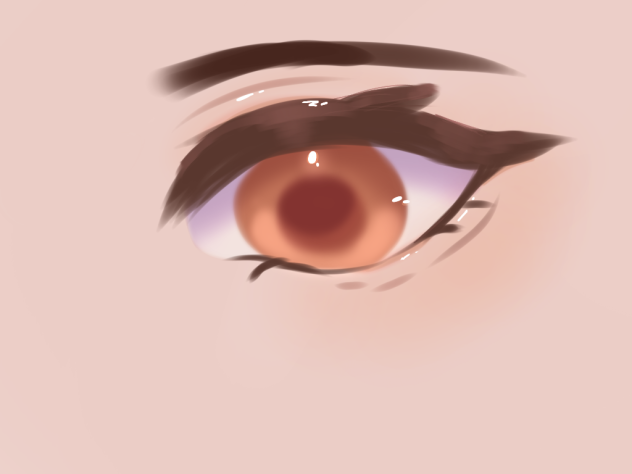 Drawing eyes 🍊🍫☁️
