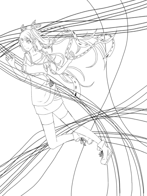線画  塗ってくださいな