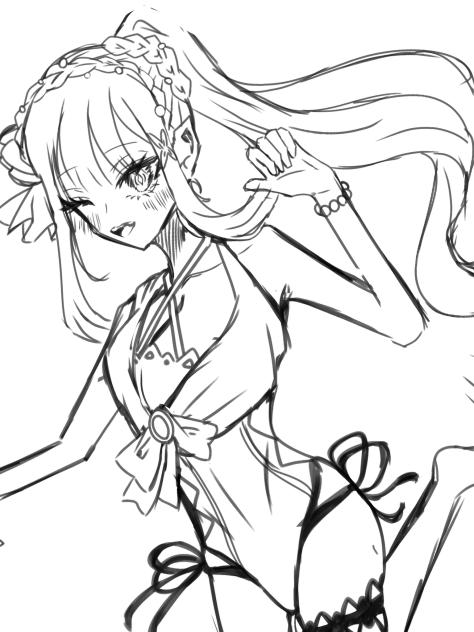夏エミリアたんwip