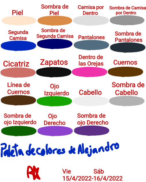 Paleta de Colores de Alejandro