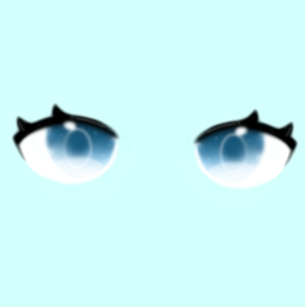 cute sapphire snowy eyes