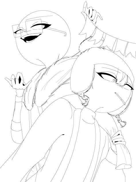 クリスマスの塗り絵