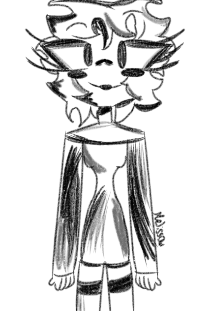 dibujo en blanco y negro xd