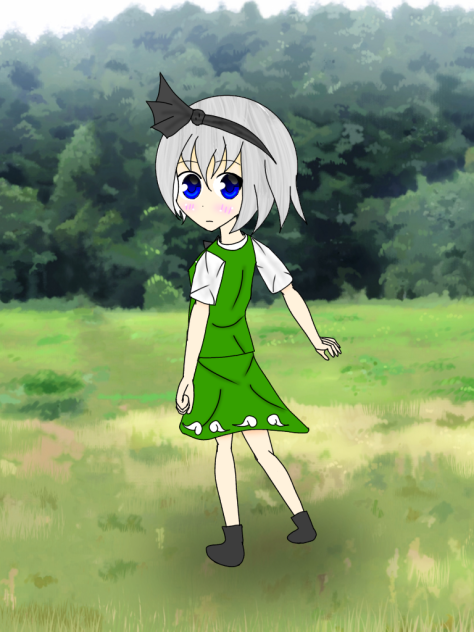 振り向く妖夢ちゃん