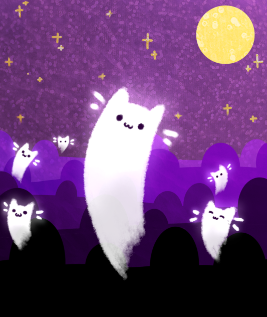 Spooky Halloween Cat😺👻 (special effects)
