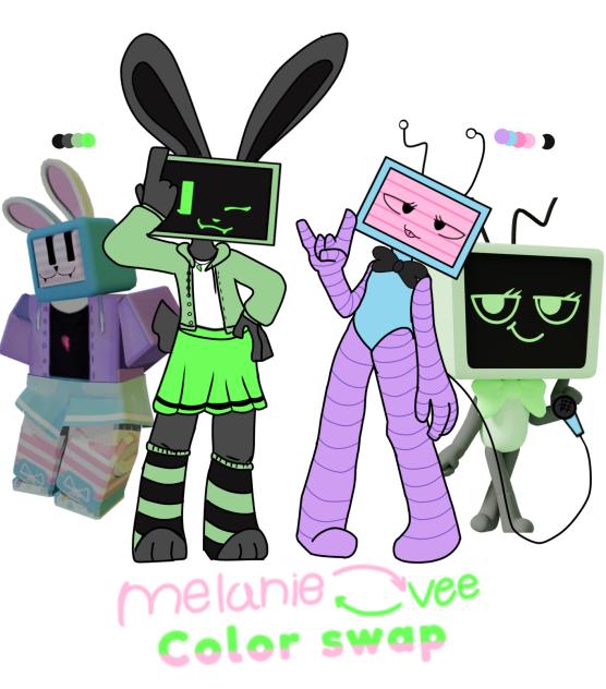 Vee & Melanie color swap