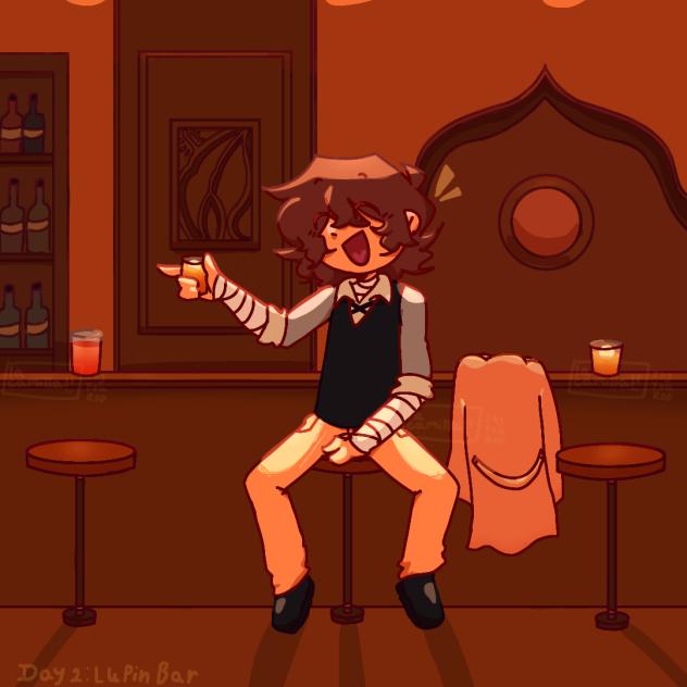 Lupin bar, (day 2 inktober)