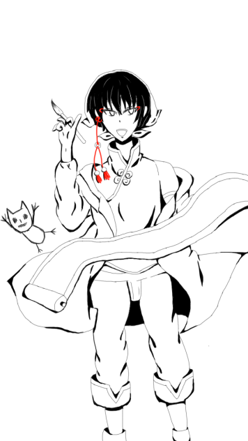白黒イラ