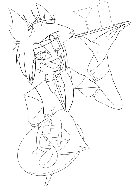 Waiter 線画