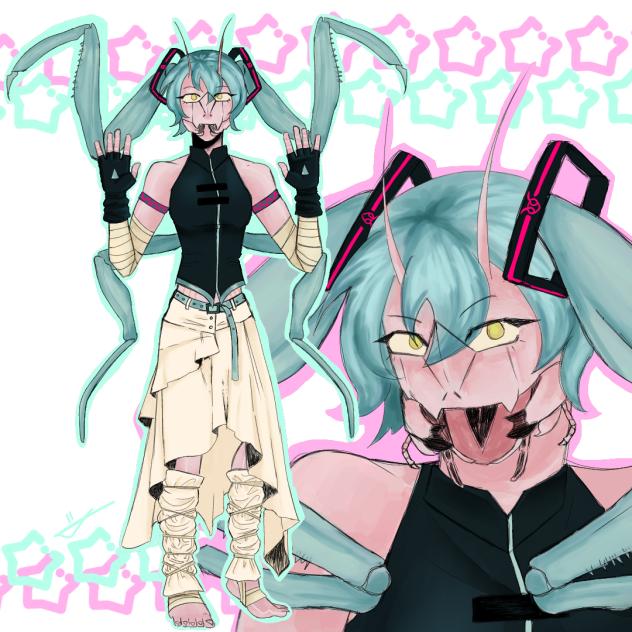 Mantis Hatsune Miku IbisPaint mantis-hatsune-miku-ibispaint
