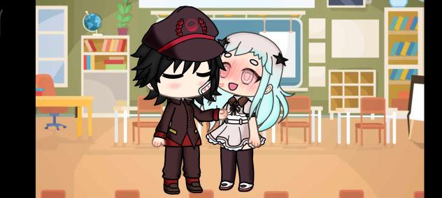 Hanako kissing Yashiro