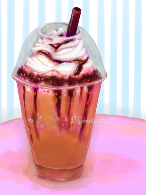 mocha frappuccino - ibisPaint