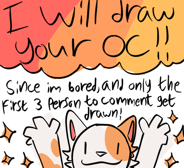 I will draw your oc!!