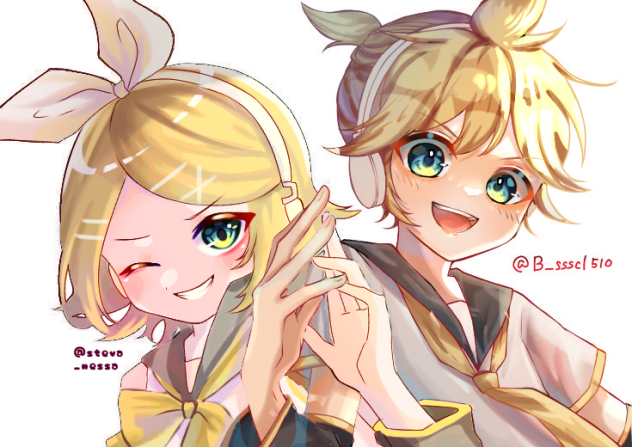 Len & Rin Kagamine Colour collab
