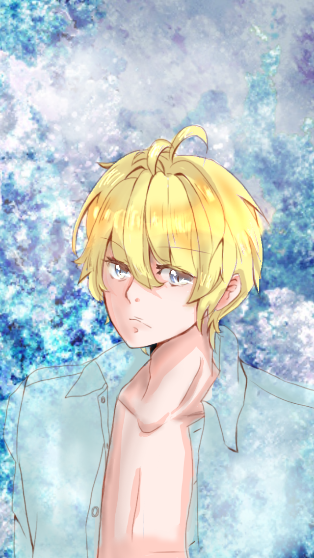 金髪美少年にして塗ってみました Ibispaint