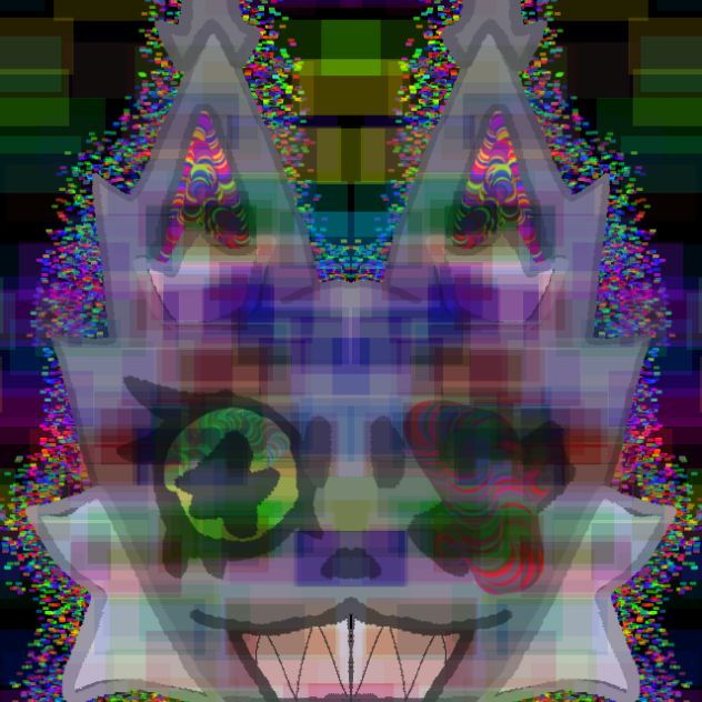 random glitch animation of my oc starr