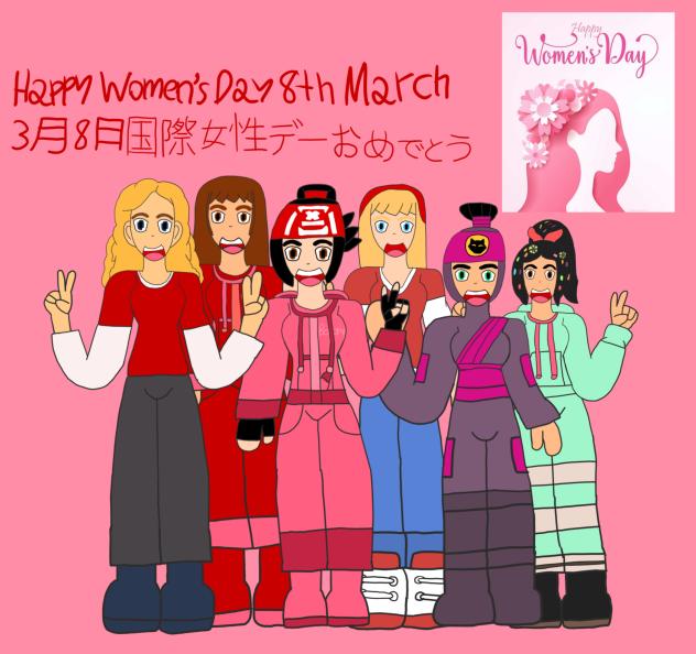 Happy Women's Day 8th March.