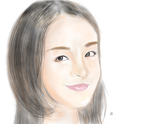 石原さとみ風女性描いてみた！ガルボCM見ながらdrawing