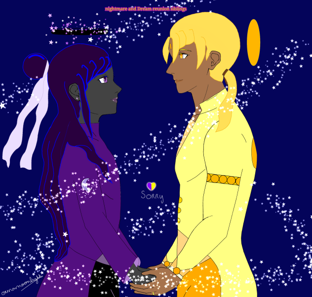 Nightmare and dream reunion siblings - ibisPaint