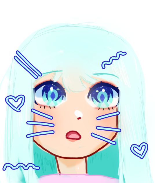 cute girl with blue eyes