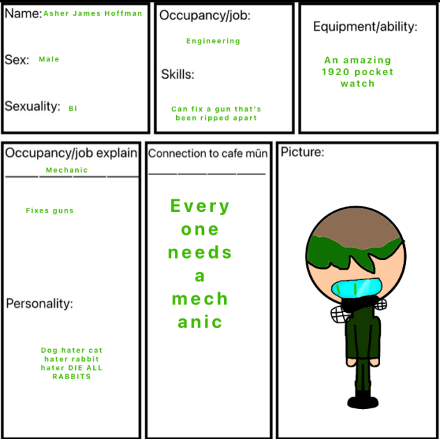 Sheet for cafe mun comic strips repost