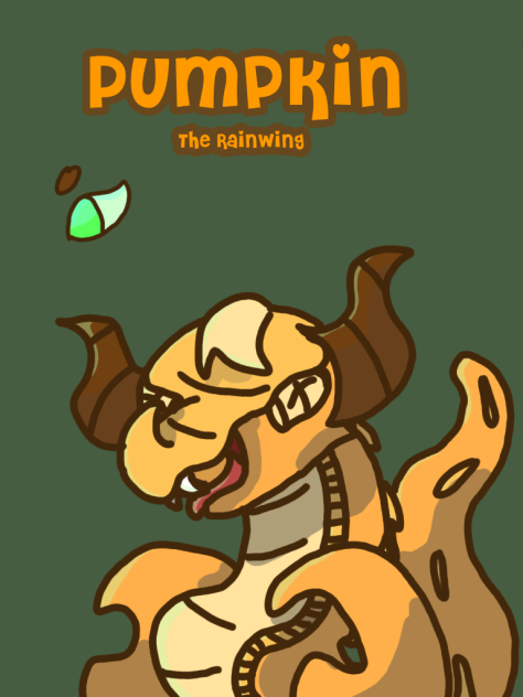 Pumpkin the RainWing OC ;D