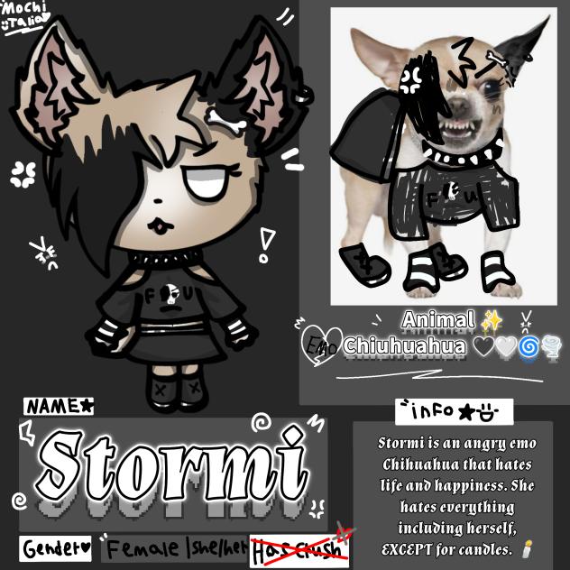 Character 4 My Comic !! - Stormi !! 🌪🌀🖤