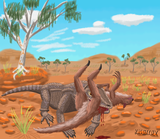 Megalania Having Breakfast 🥣