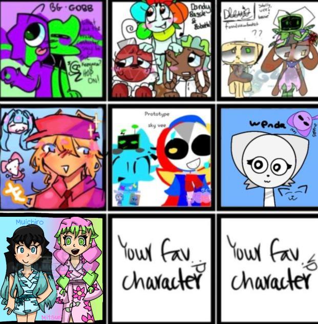 Fav character collab 🩷💚🩵