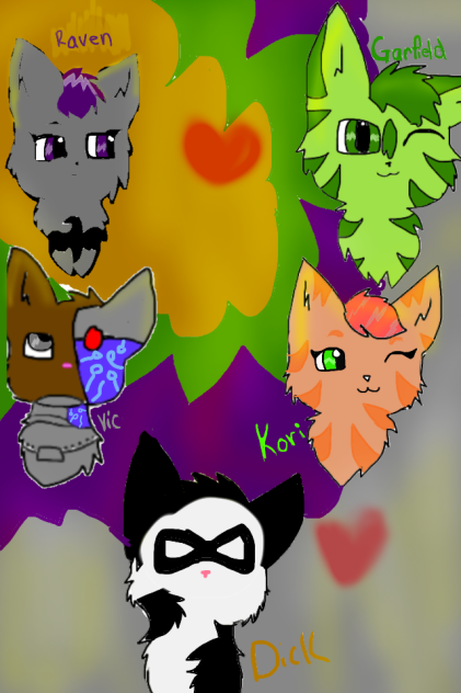 Teen cats - ibisPaint