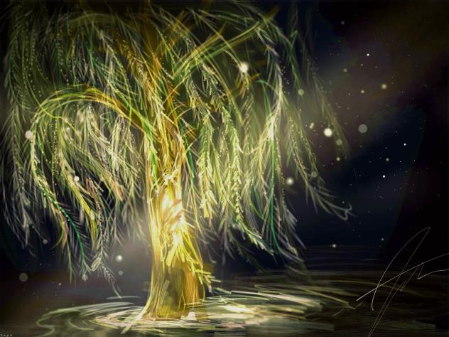willows that weep - ibisPaint
