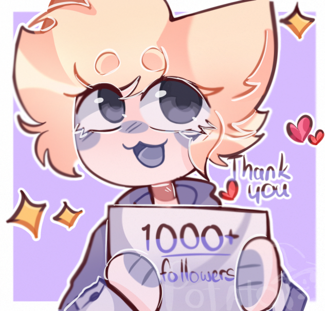 ✨💜1000+ FOLLOWER THANK YOU ART💜✨