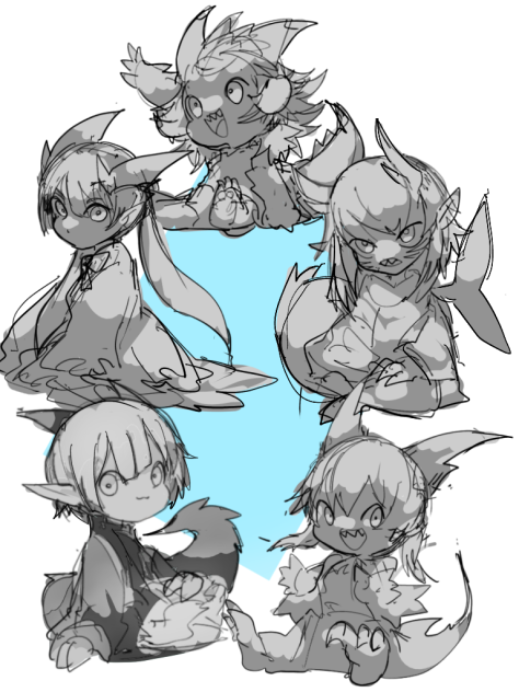 ドラグメイドシリーズ　ラフ