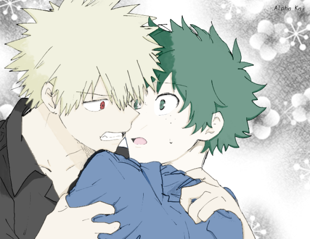 Bakugou x Midoriya Coloring Page