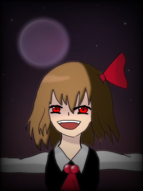 ルーミア描いてみた