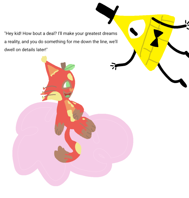 Carmal Apple-cat and Bill Cipher