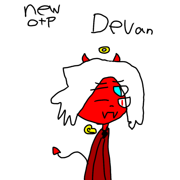 the devil and angle mixed to gather. - ibisPaint