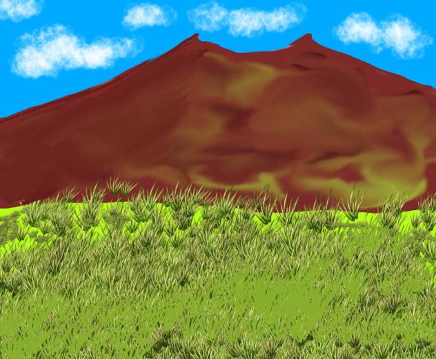 Mountain range XD - ibisPaint