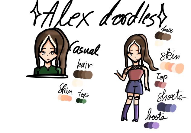 Alex doodles