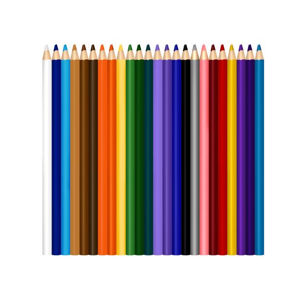 24 color pencils