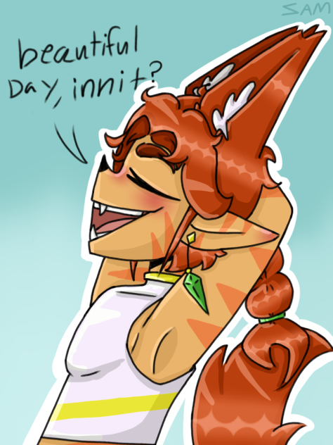 Goofy pose