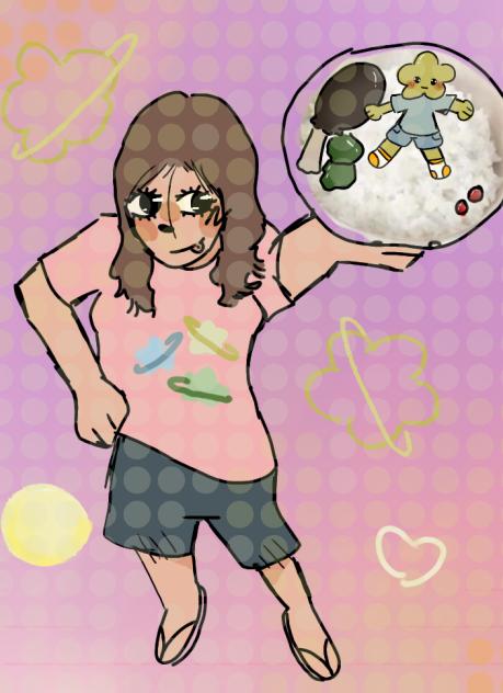 me and my oc!!!!