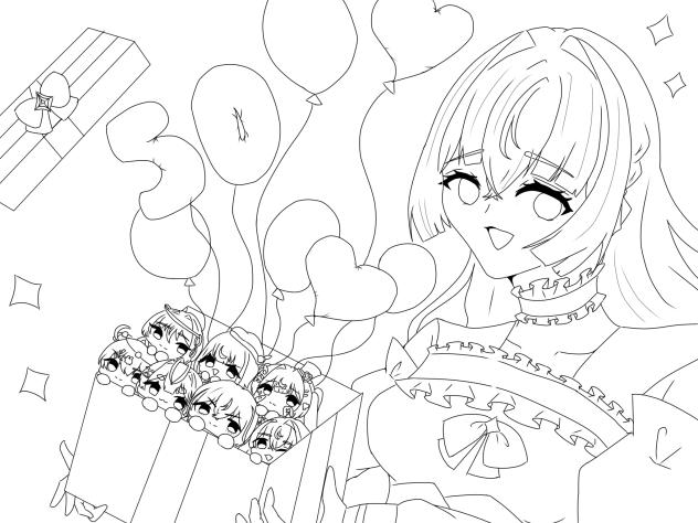 ネクプリ塗り絵50人記念企画