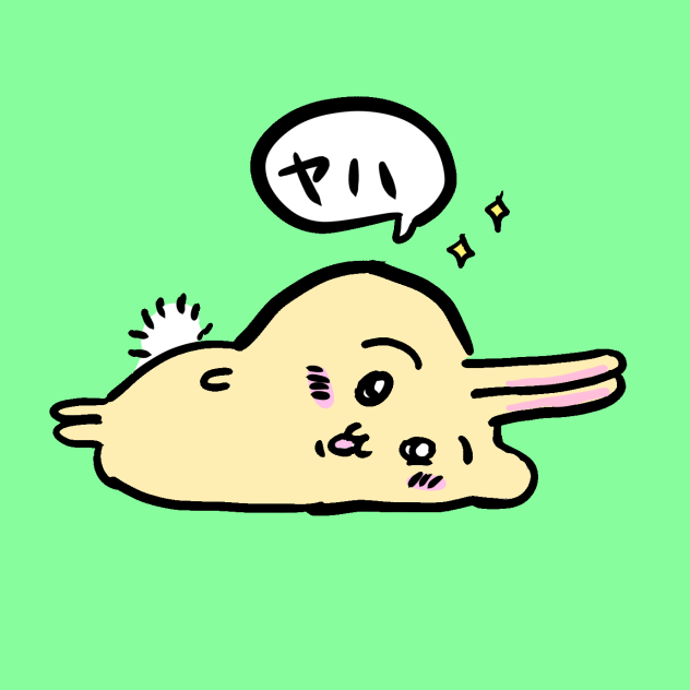 ちいかわ　うさぎ　ベチョ