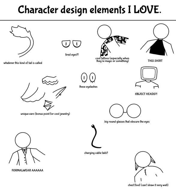 cool character design bits