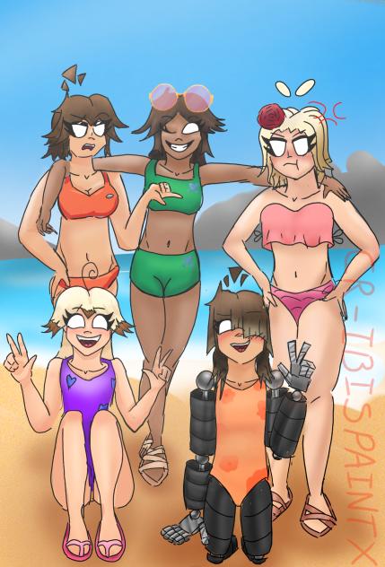 All the girls in summer