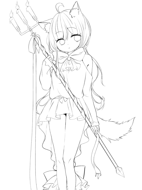 うちのこ【線画】