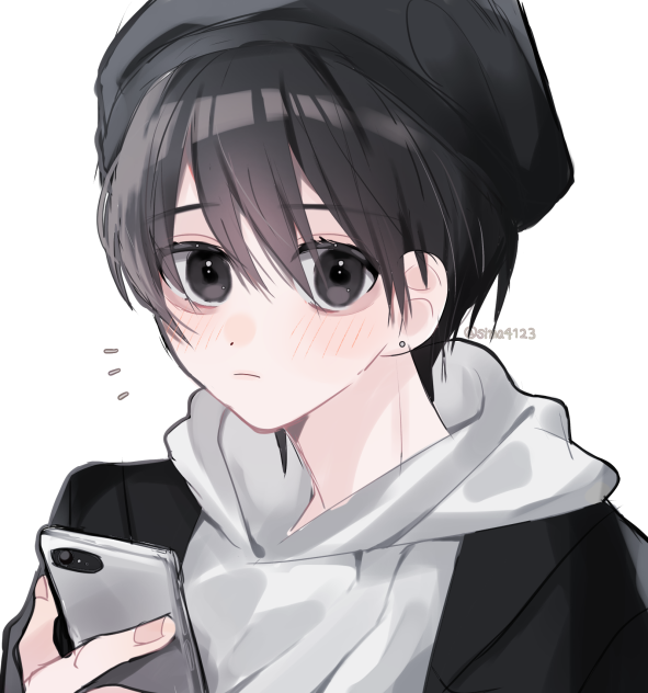 ベレー帽男子