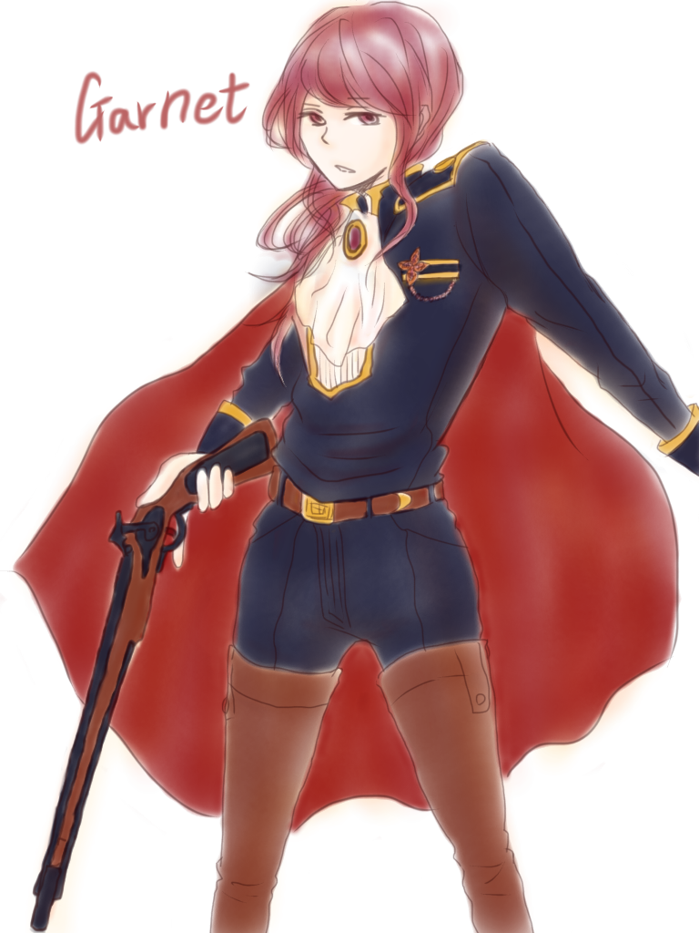 誕生石擬人化1月ガーネット Ibispaint