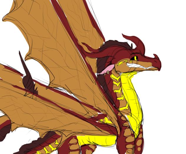 Oc Sketch Saharon(Sandwing×Hivewing)